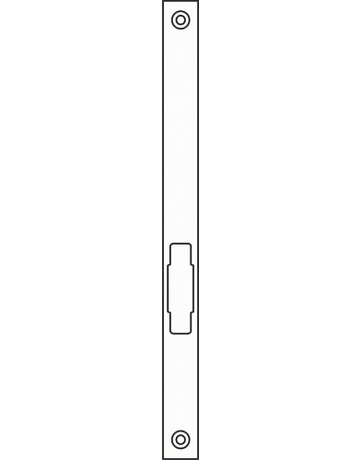 Bild GEZE Flachschließblech IQ Lock,22x285 ktg,edelstahl-1