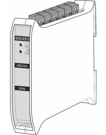 Bild RWA-Relais-Modul, MBZ 300, ERM, Aufputz, Kunststoff, schwarz - GEZE-2