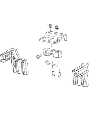 Bild RWA-Konsolensatz, für Kettenantrieb, Powerchain, Dach D1, DL-R, ALU EV1 eloxiert - GEZE-1
