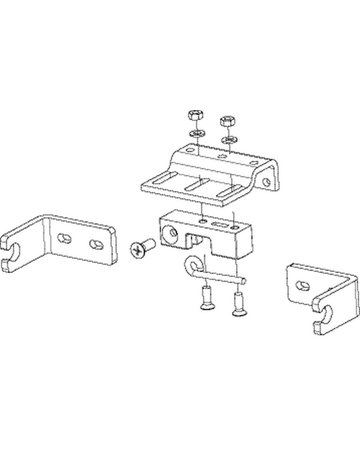 Bild RWA-Konsolensatz, für Kettenantrieb, Powerchain, Dach D2, DL-R, ALU EV1 eloxiert - GEZE-1