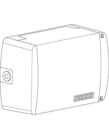 Bild Rauchwärmeabzug- Aufputzgehäuse, IQ windowdrives, für elektronische Hutschienen-Bauteile, Breite 193x Höhe 130x Stärke 82mm-2