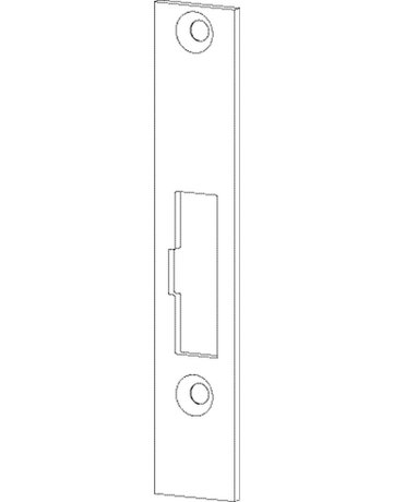 Bild GEZE Flachschließblech FTV 320,24x130x3 ktg,edelstahl-1