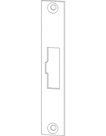 Bild GEZE Flachschließblech FTV 320,24x140x3 ktg,edelstahl-1