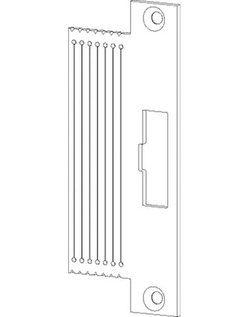 Bild GEZE Lappenschließblech FTV 320,24x140x3 ktg,edelstahl-2