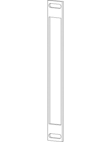 Bild GEZE Flachschließblech U-FTV 320,24x200x1 ktg,edelstahl-1