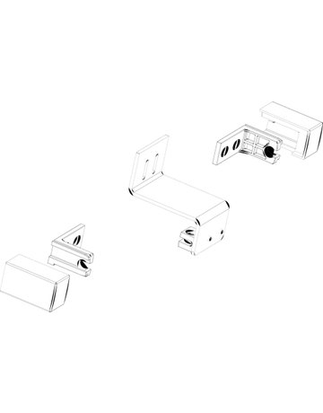 Bild RWA-Konsolensatz, für Ketten antr., Powerchain, ET, DL-R, Aluminium schwarz lackiert - GEZE-1