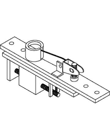 Bild GEZE Zapfenband C, verstellbar, Pendeltür, silberfarbig, zum Anschrauben, Ø Zapfen/Bolzen 43 mm-1