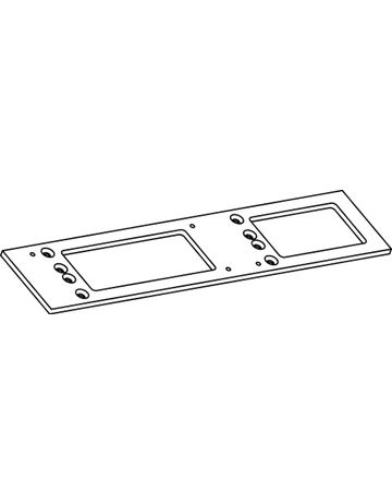 Bild GEZE Montageplatte TS 5000/4000, RAL 9016 lackiert, für Schließkörper-1