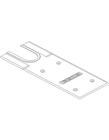 GEZE Abdeckung TS 550/F/E, für Schließkörper, edelstahl, zum Anschrauben