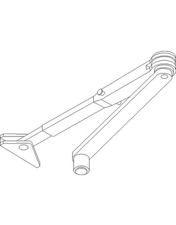 Bild Gestänge TS 2000/4000 mit Feststellung ein-/ausschaltb,RAL9016 - GEZE-1