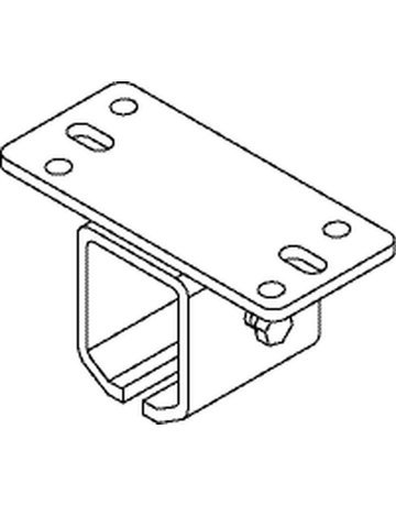 Bild ZT- Deckenbefestigungsmuffe, Apoll, 11,Gr. 2, Stahl verzinkt,B 170mm - GEZE-0
