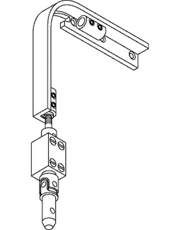 Bild OL-Eckwinkelgetriebe, FZ 100, ohne Kurbelstange, DIN Links-Rechts - GEZE-1