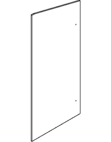 Bild Zimmertür- Stirnabdeckung, Set, 100, Aluminium, naturton eloxiert-1