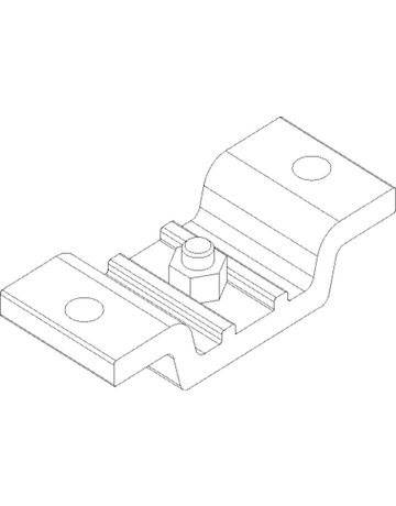 Bild ZT-Deckenwinkel, Perlan 140, für Laufprofil, Stahl, silber verzinkt,L 62mm - GEZE-1