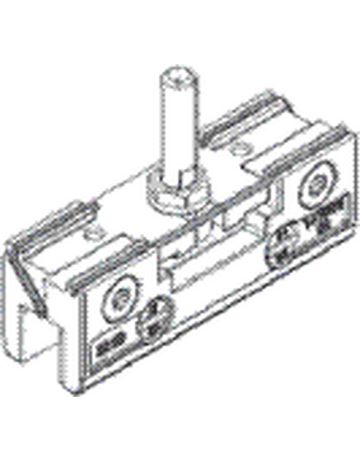 Bild Zimmertür- Glasklemmplatte 30mm, Aluminium eloxiert - Geze-2