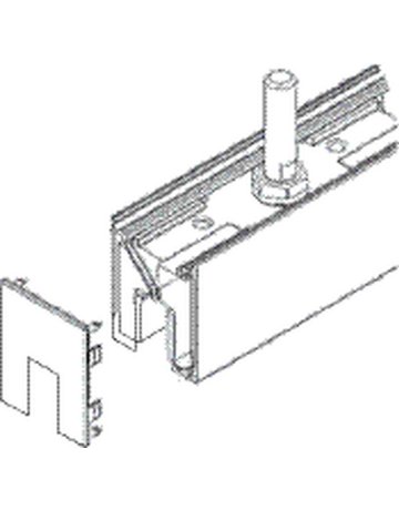 Bild ZT-Glasklemmplatte 30mm, Aluminium edelstahloptik eloxiert - GEZE-2
