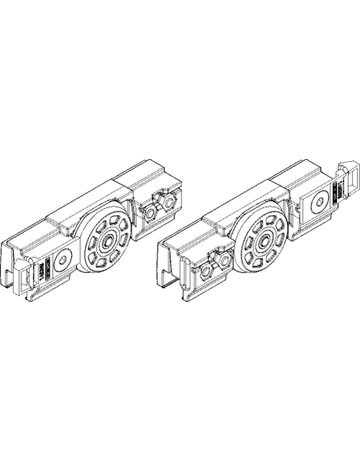 Bild ZT-Rollenwagen, Levolan 60, Aluminium eloxiert - GEZE-2