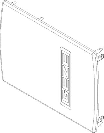 Bild ZT-Stirnabdeckung,Set, Levolan 60/120, Aluminium, edelstahloptik eloxiert - GEZE-1