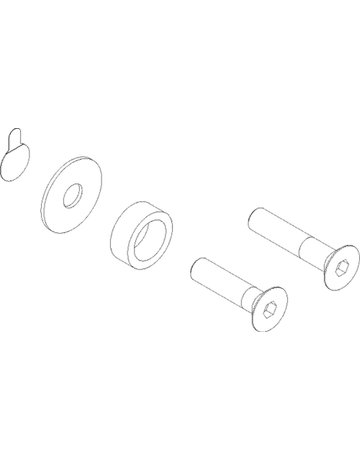 Bild Schiebetür-Befestigungsmaterial, Glasbef., Levolan 60/120,Inh.Schrauben 6St. - GEZE-2