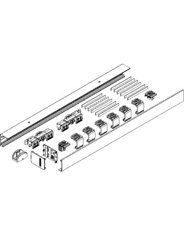 Bild Schiebetürbeschlag,Komplettset,Levolan 60, 2450mm,FB max.1240,edelstahloptik - GEZE-4