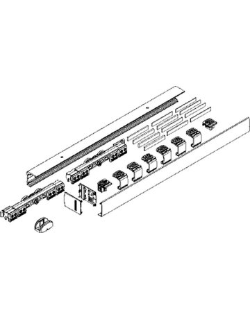 Bild Schiebetürbeschlag,Komplettset,Levolan 120, 2450mm,FB max.1240,naturton - GEZE-2