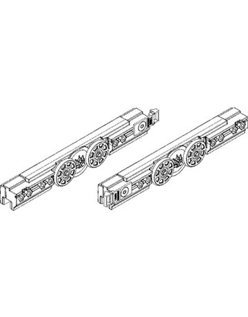 Bild ZT-Rollenwagen, Levolan 120, Aluminium eloxiert - GEZE-1