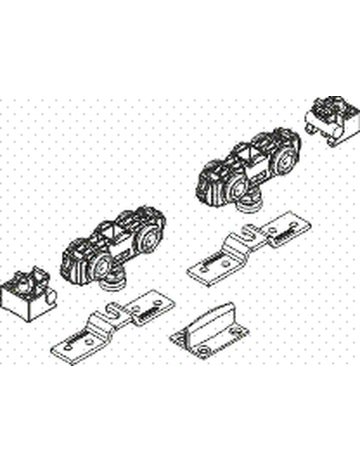 Bild ZT-Doppelrollenwagen, Set, Rollan 40 NT, Kunststoff - GEZE-1