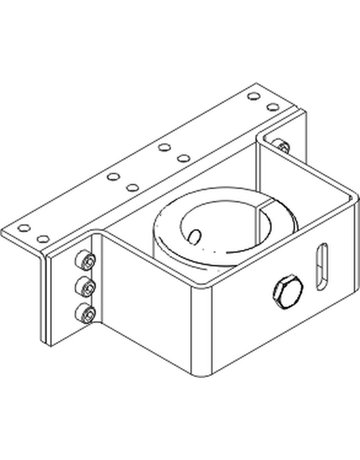 Bild RWA-Konsole, für Spindelantrieb, E 3000 NSK, DL-R, Aluminium silberfarbig eloxiert - GEZE-1