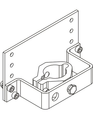 Bild RWA-Konsole, für Spindelantrieb, E 1500 NSK, DL-R, Aluminium silberfarbig eloxiert - GEZE-1