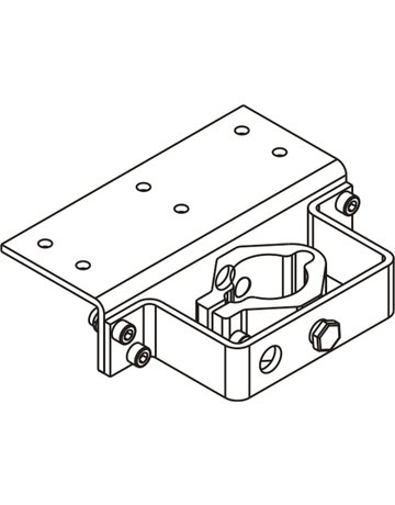 Bild RWA-Konsole, für Spindelantrieb, E 1500 NSK, DL-R, Aluminium silberfarbig eloxiert - GEZE-1