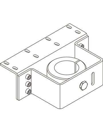 Bild RWA-Konsole, für Spindelantrieb, E 3000 NSK, DL-R, Aluminium silberfarbig eloxiert - GEZE-1