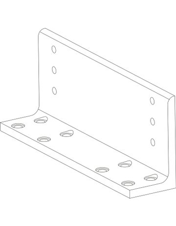 Bild RWA-Konsolenwinkel, E 3000 NSK, für Elektrospindelantriebe, silberfarbig - GEZE-1