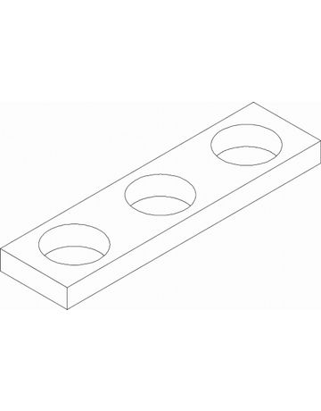 Bild Rauchwärmeabzug- Flügelunterlage, für Fang- und Putzsicherung, Breite 53mm, Höhe 14mm, Stärke 4mm-1