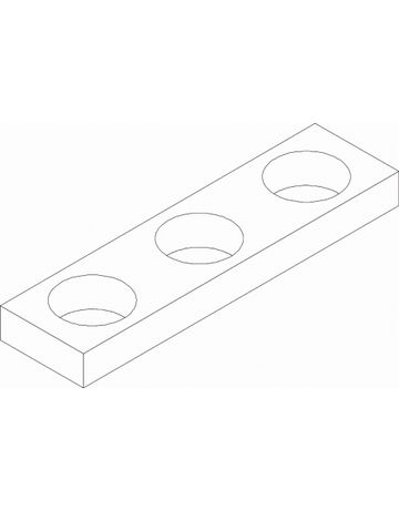 Bild Rauchwärmeabzug- Flügelunterlage, für Fang- und Putzsicherung, Breite 53mm, Höhe 14mm, Stärke 5mm-1