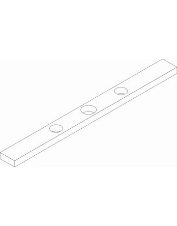 Bild Rauchwärmeabzug- Rahmenunterlage, für Fang- und Putzsicherung, Breite 90mm, Höhe 8mm, Stärke 3mm-1