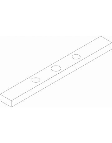 Bild Rauchwärmeabzug- Rahmenunterlage, für Fang- und Putzsicherung, Breite 90mm, Höhe 10mm, Stärke 5mm-1