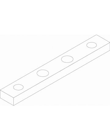 Bild Rauchwärmeabzug- Rahmenunterlage, für Fang- und Putzsicherung, Breite 71mm, Höhe 10mm, Stärke 5mm-1