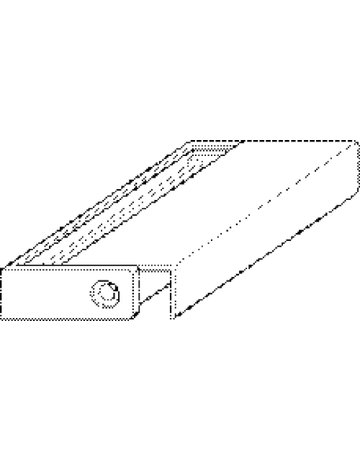 Bild GEZE Glasgleitschiene ECturn BS,415mm,silberfarbig eloxiert-1