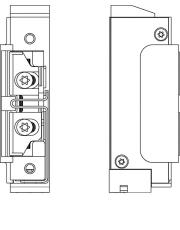 Bild Vektortüröffner,mit schwacher Fallenfeder,A4001LKB AC/DC,DL-R - GEZE-1