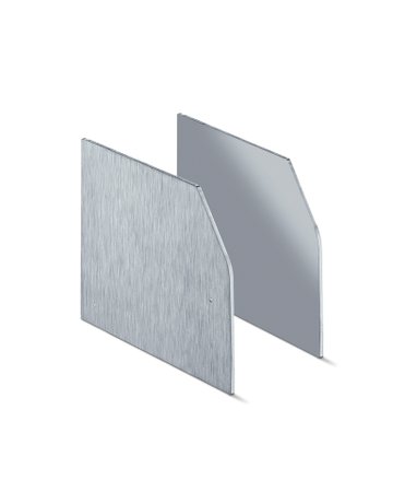 Bild ZT-Stirnabdeckung,Set, Perlan 140, Aluminium, naturton eloxiert - GEZE-0