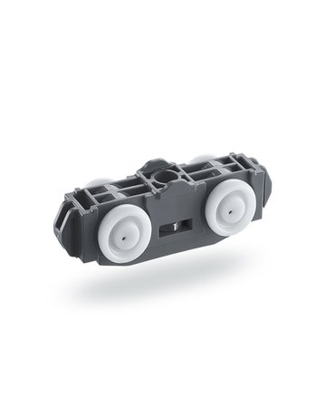 Bild ZT-Doppelrollenwagen, Rollan 80 NT, Kunststoff, schwarz lackiert - GEZE-0