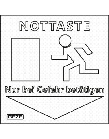 Bild OA-Hinweisschild, grün lackiert - GEZE-2