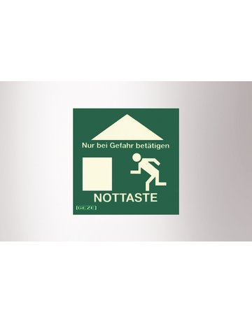 Bild OA-Hinweisschild, grün lackiert - GEZE-1
