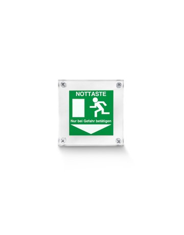 Bild OA-Hinweisschild, grün lackiert - GEZE-0