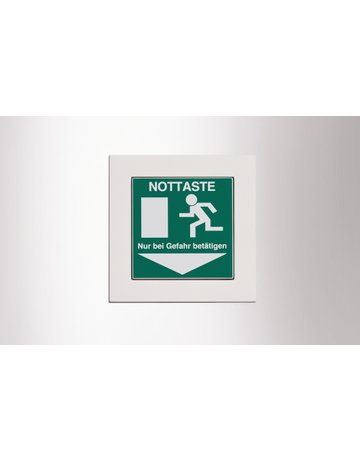 Bild OA-Fluchtwegschild FWS, grün RAL 6032 lackiert - GEZE-1