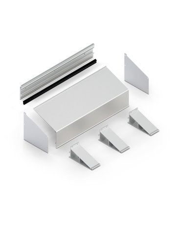 Bild ZT-Abdeckung, Perlan 140, Aluminium,L 6000mm, naturton eloxiert - GEZE-0