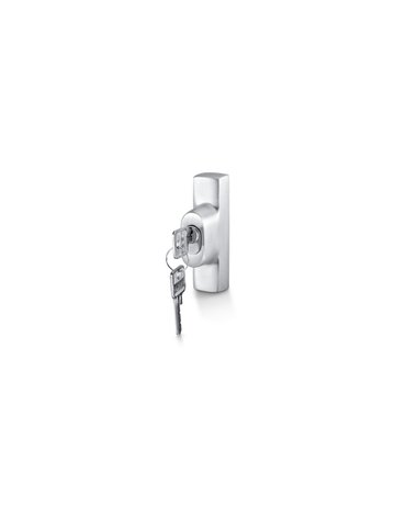 Bild DK-Zusatzriegelschloss, abschließbar, F 1200, gleichschließend, Aluminium - GEZE-0