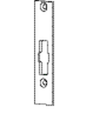 Bild GEZE Flachschließblech FTV 320,28x130x3 ktg,edelstahl-1