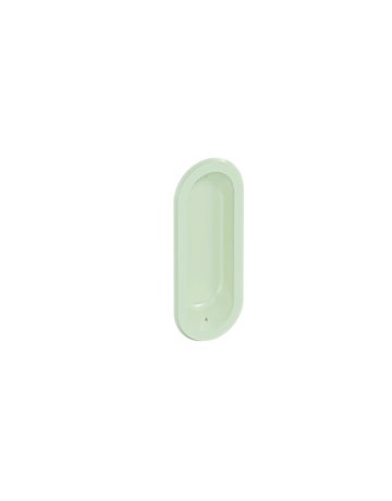 Bild Möbel- Muschelgriff, 542, Breite 38mm, Höhe 95mm, oval, reinweiß - Hewi-0
