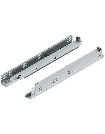 TANDEM plus TIP-ON Vollauszug, Führung, 30 kg, NL=480 mm, für Kupplung, links/rechts, verzinkt - Blum